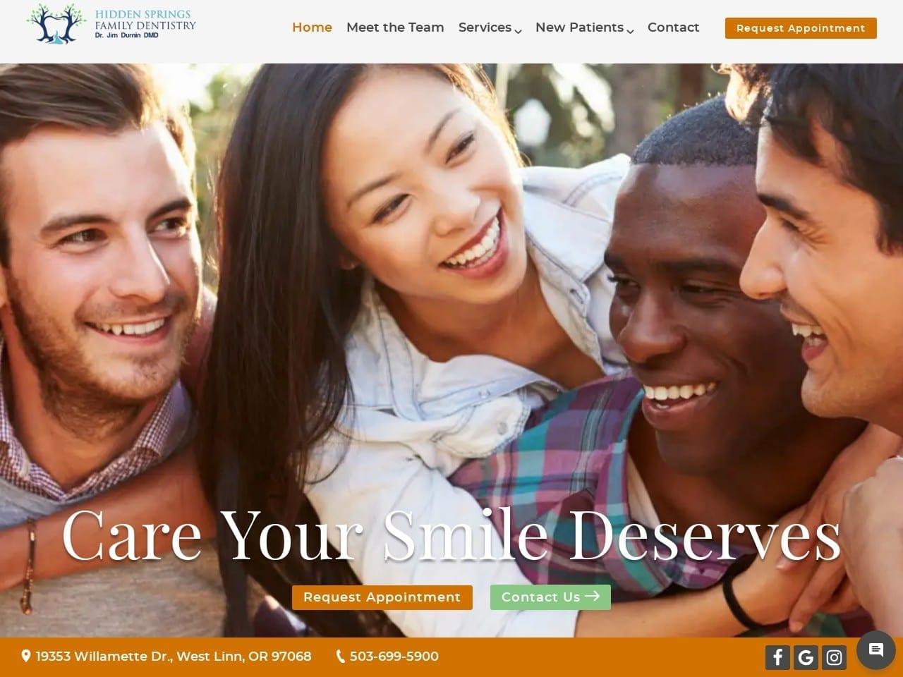 Hidden Springs Family Dentistry screenshot