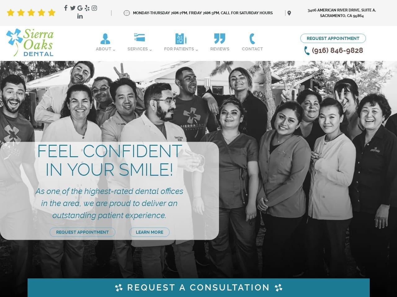 Sierra Oaks Dental screenshot