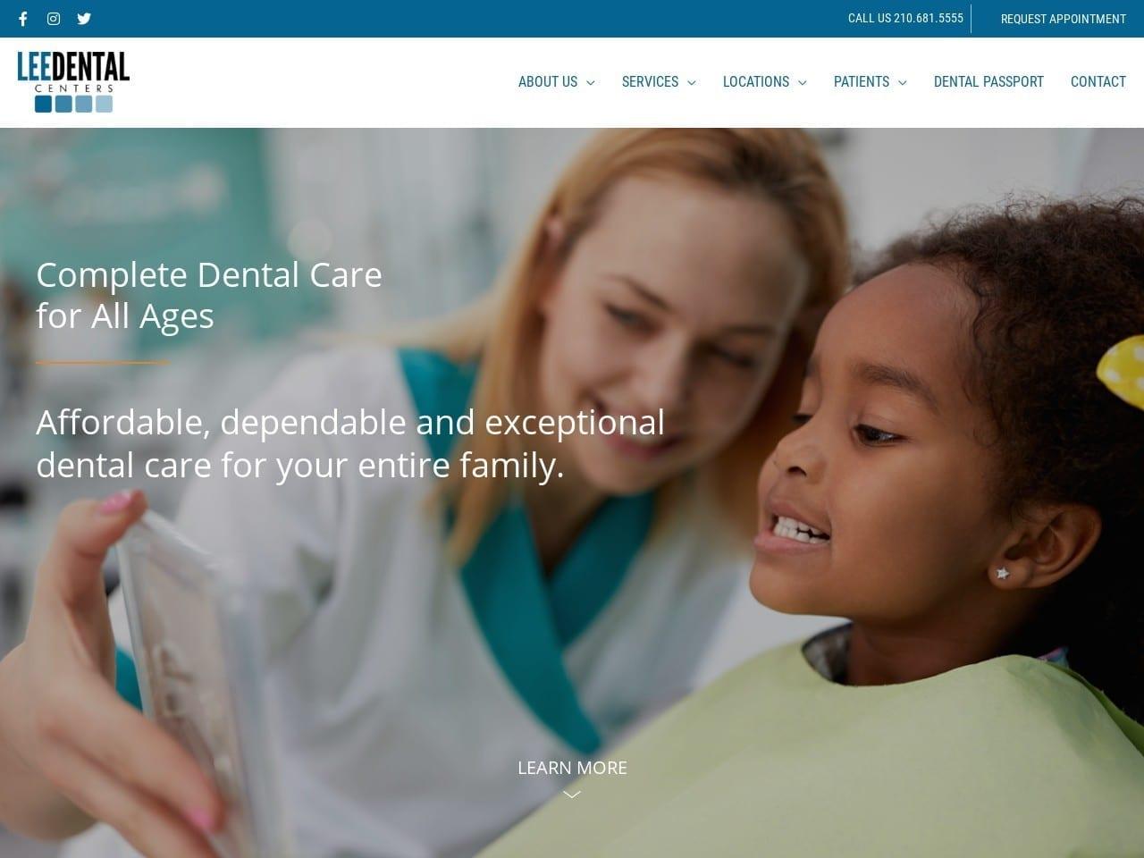 Lee Dental Centers screenshot