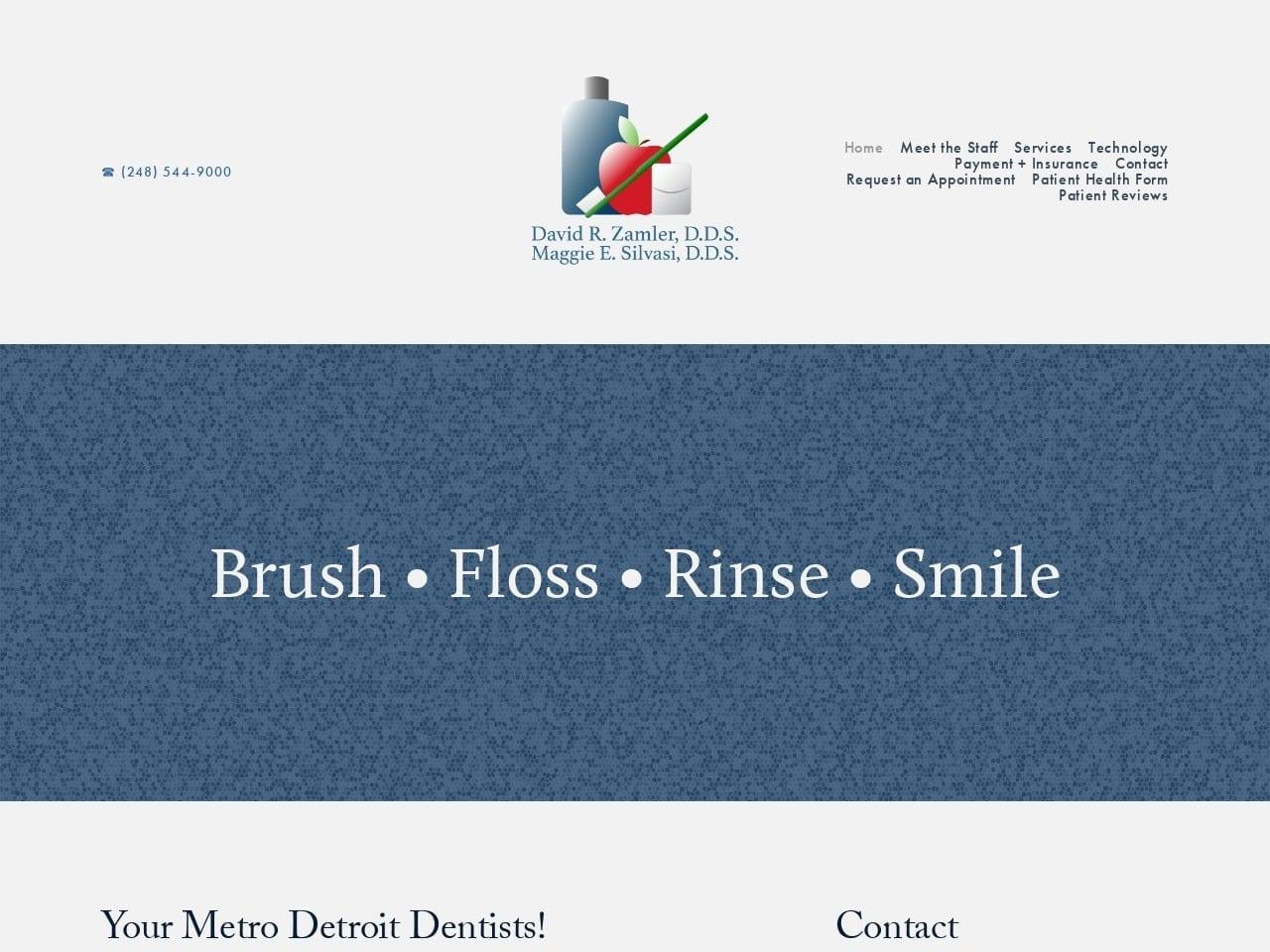 Dr. David R. Zamler DDS screenshot
