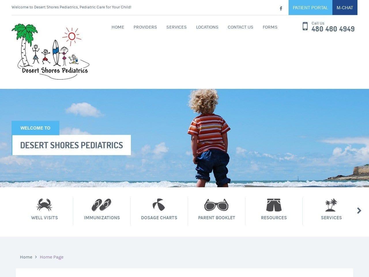 Desert Shores Pediatrics Pc screenshot