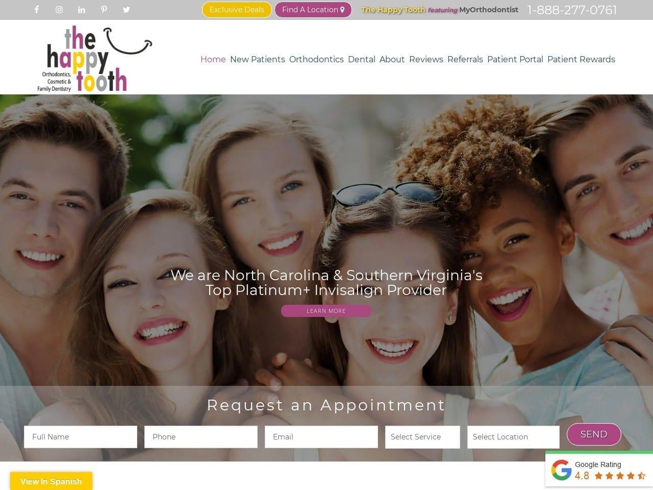 The Happy Tooth Cosmetic Family Dentist screenshot