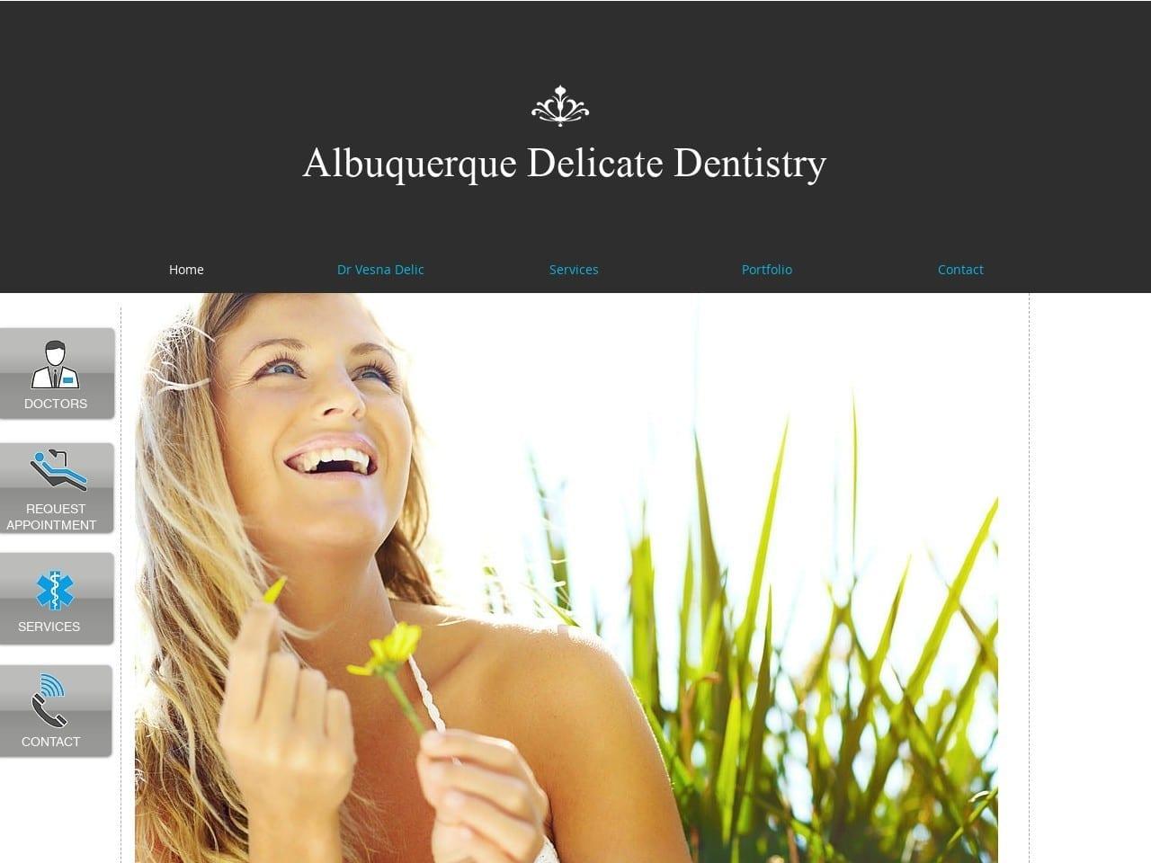 Albuquerque Delicate Dentistry Delic Vesna DDS screenshot