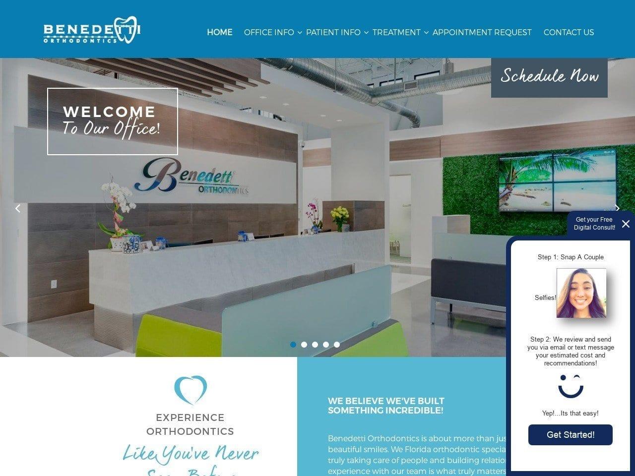 Benedetti Orthodontics screenshot