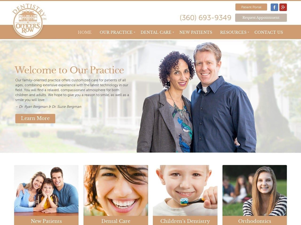 Ryan & Suzie Bergman DDS screenshot