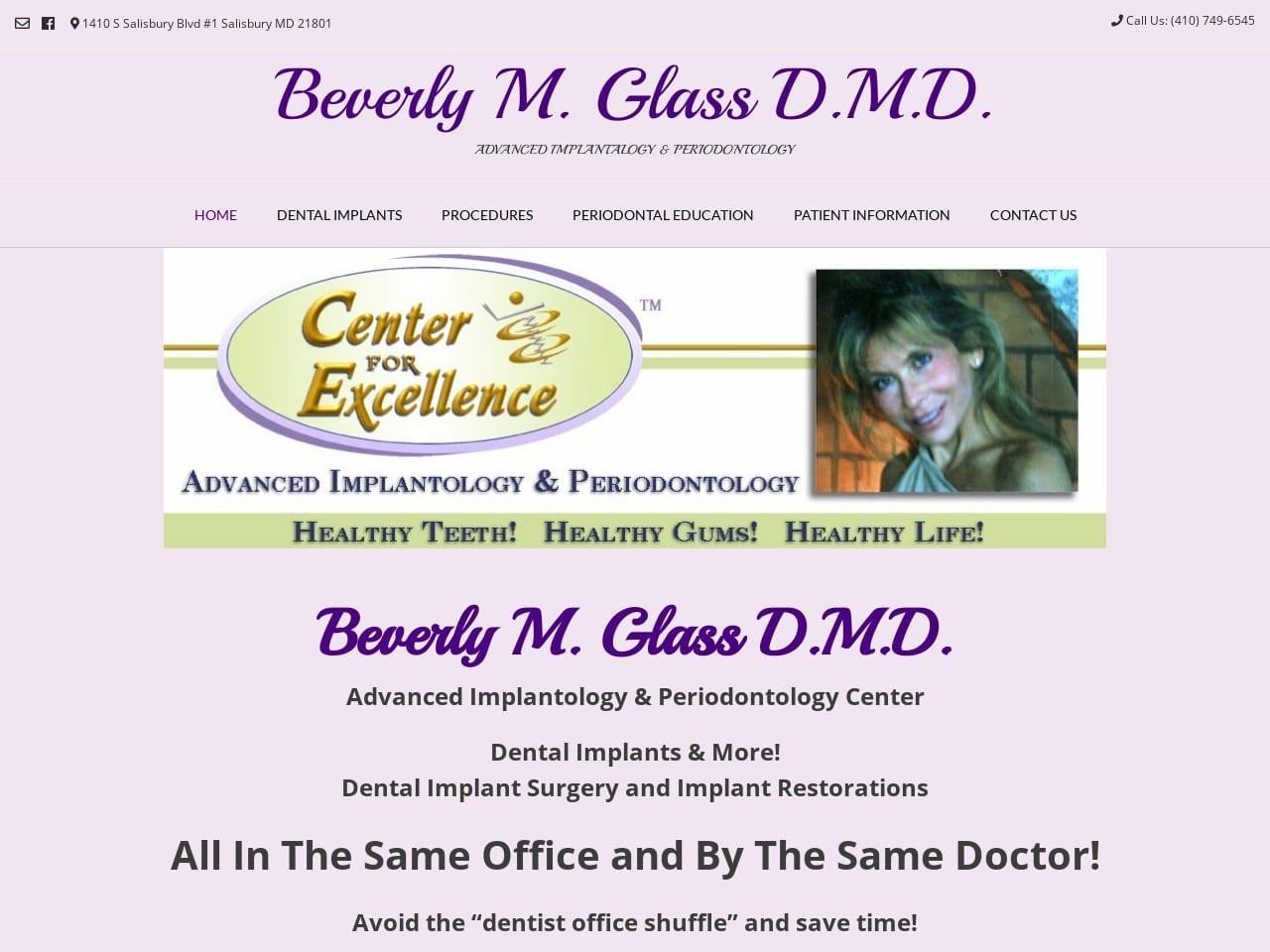 Glass Beverly M DDS screenshot
