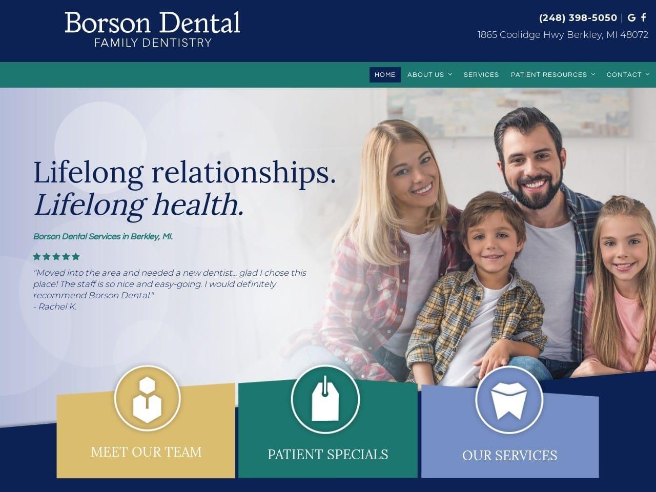Borson Dental Associates screenshot
