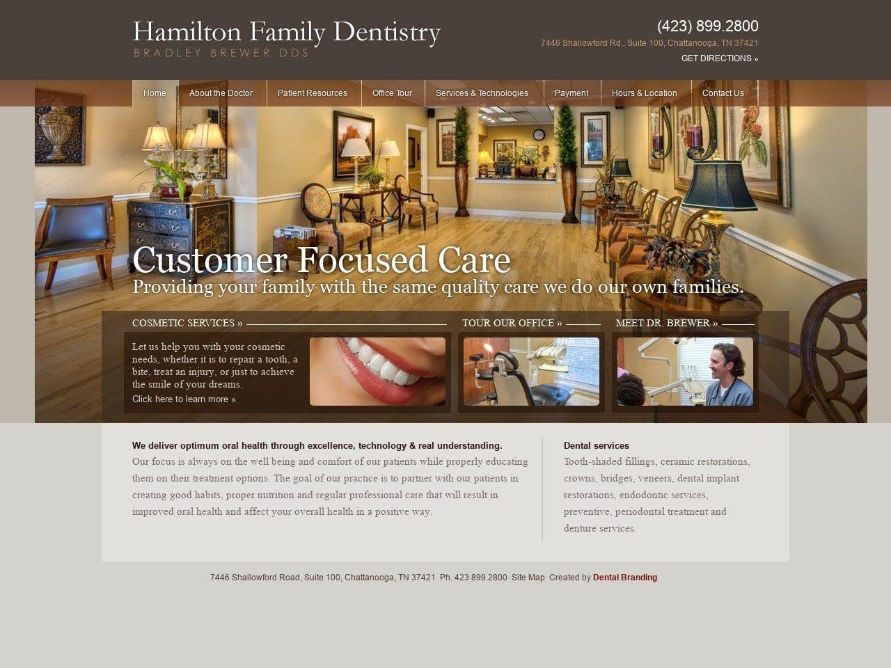 Hamilton Family Dentist screenshot