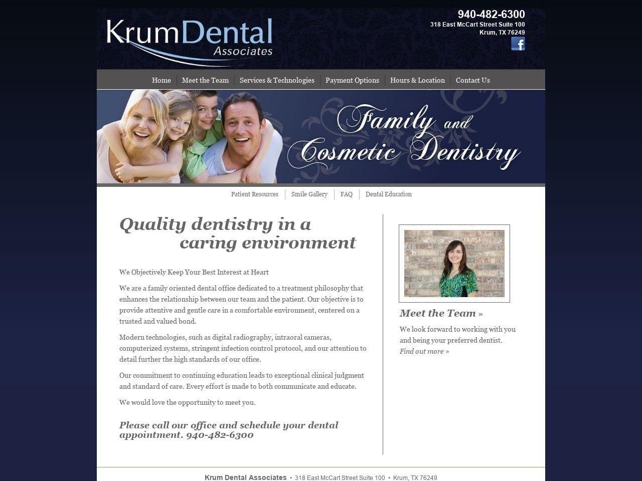 Krum Dental Associates screenshot