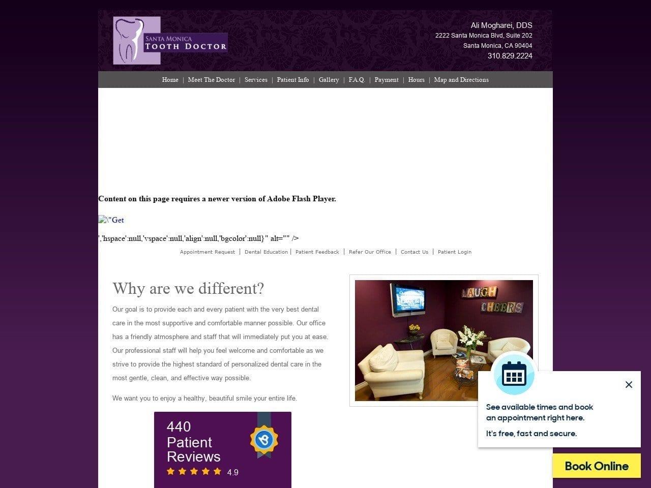 Dr. Ali Mogharei DDS screenshot