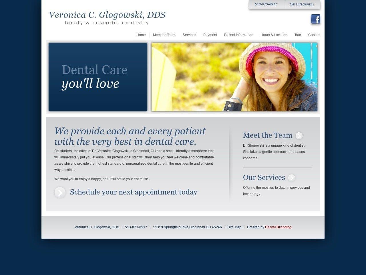 Dr. Veronica Glogowski DDS screenshot