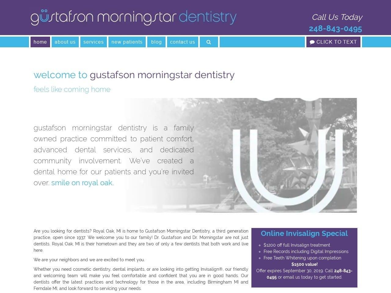 Gustafson & Morningstar Dentistry screenshot