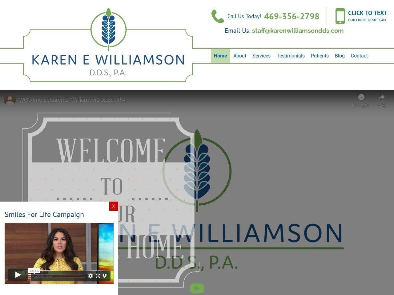 Karen E. Williamson DDS
