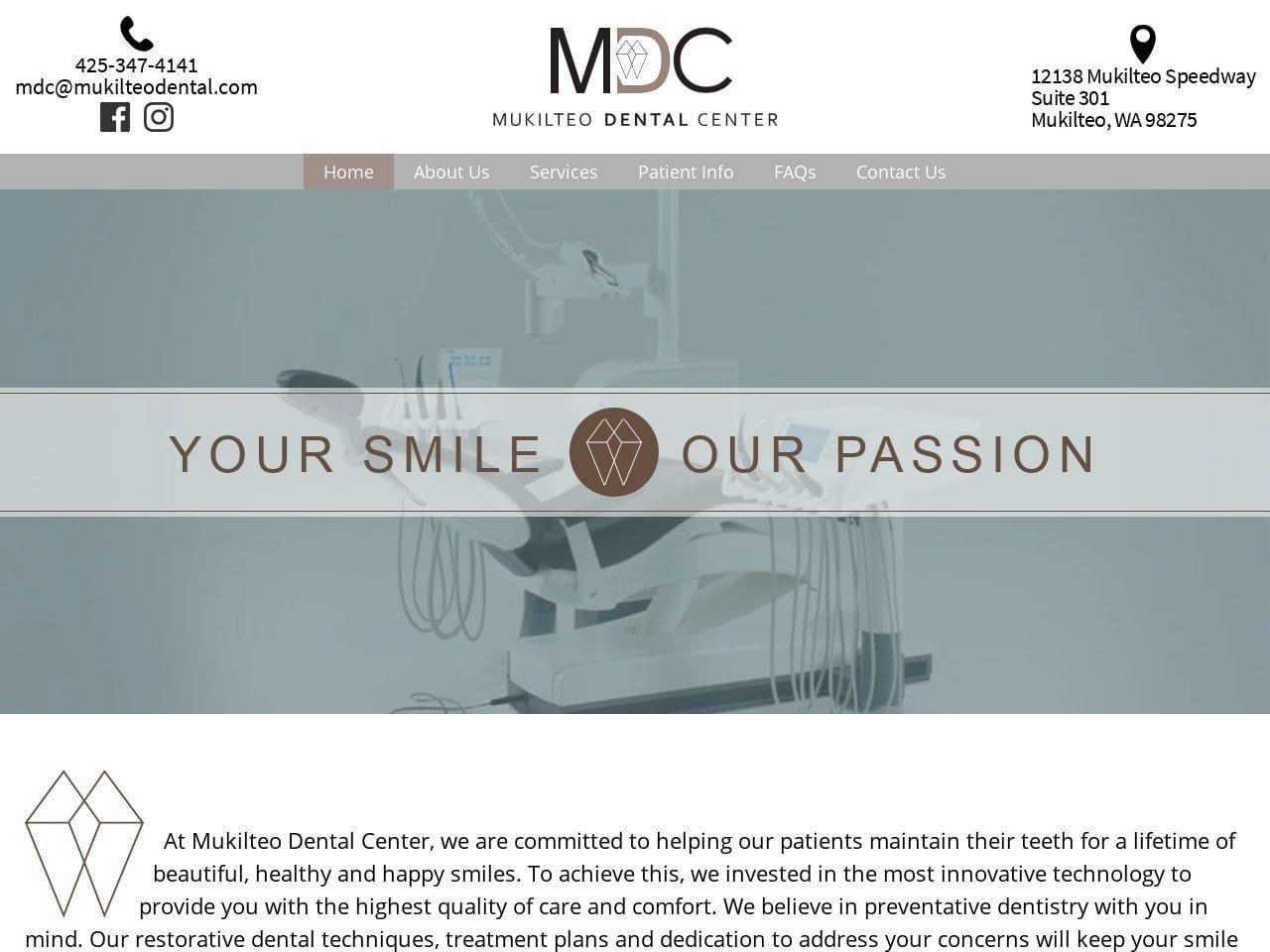 Mukilteo Dental Center screenshot