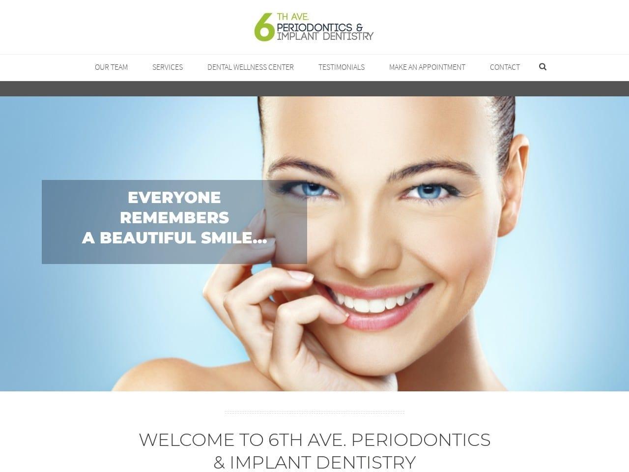 6th Avenue Periodontics Niakiani Roya DDS screenshot