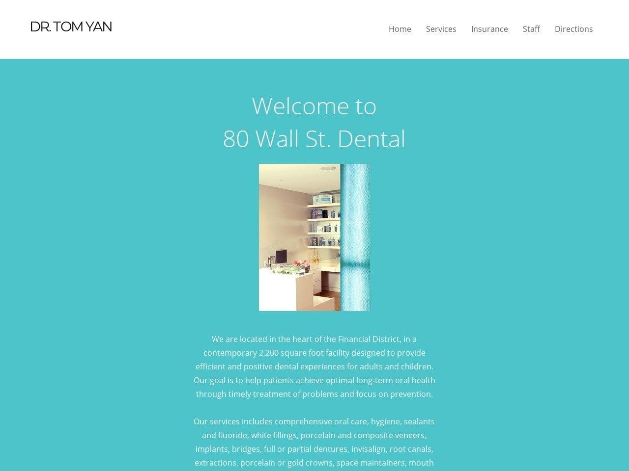 80 Wall St. Dental screenshot