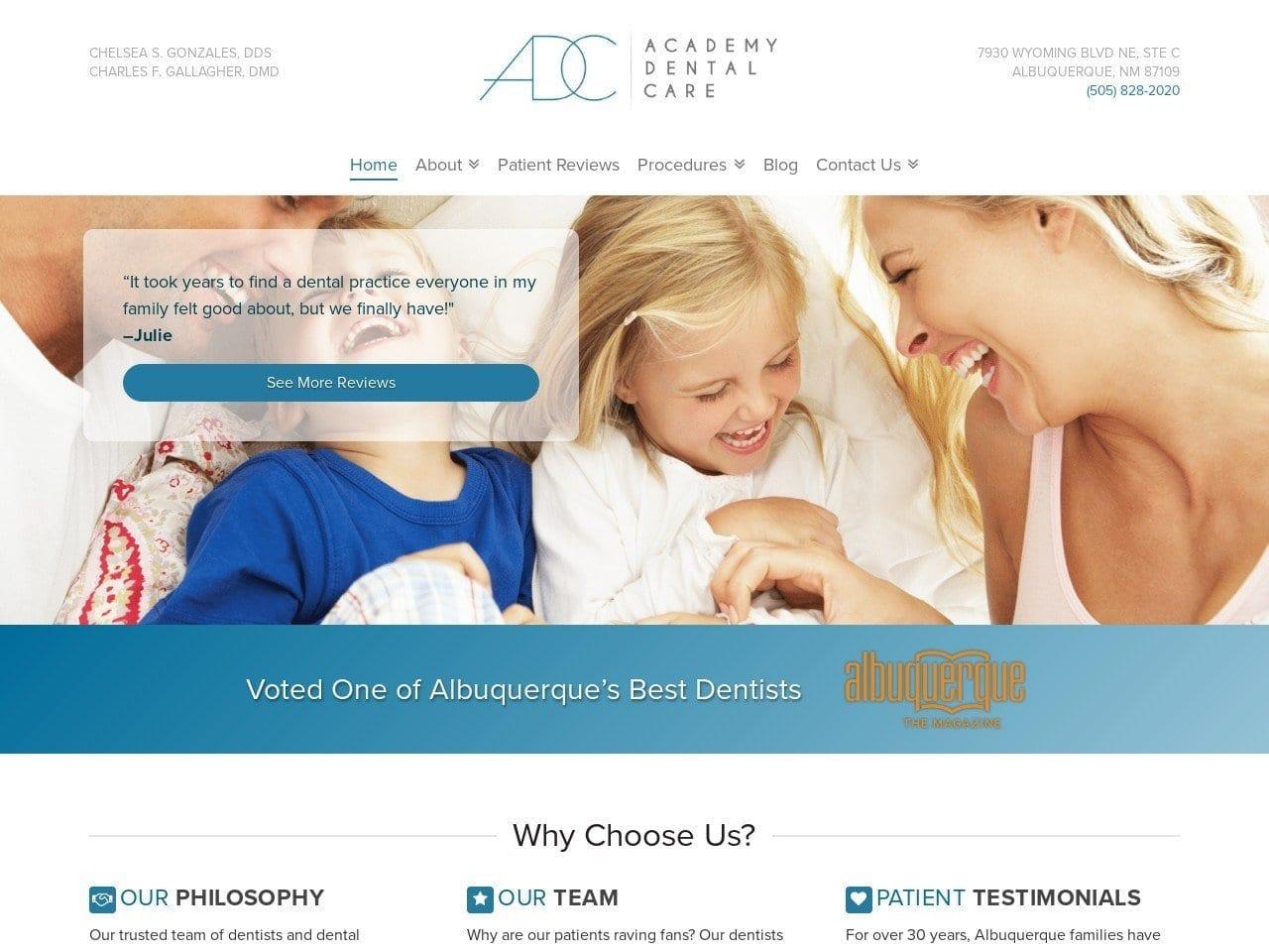 Dr. Charles F. Gallagher DDS screenshot