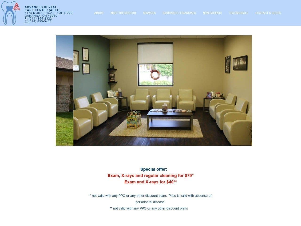 Advanced Dental Care Center Sam Kahwach DDS screenshot