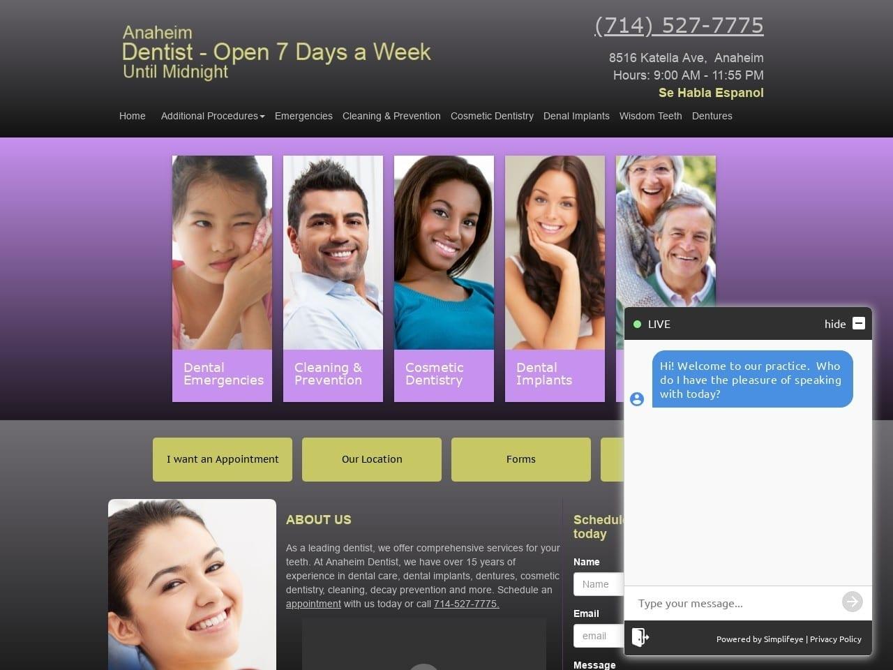 Anaheim Dentist screenshot