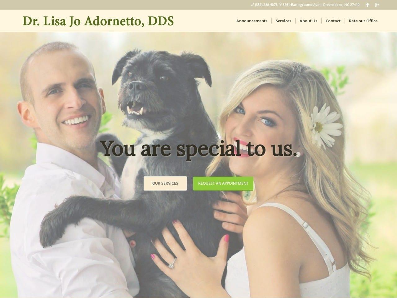 Dr. Lisa Jo Adornetto DDS screenshot
