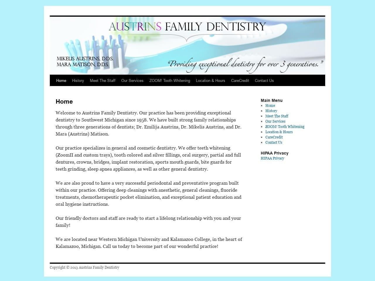Austrins Family Dentist screenshot
