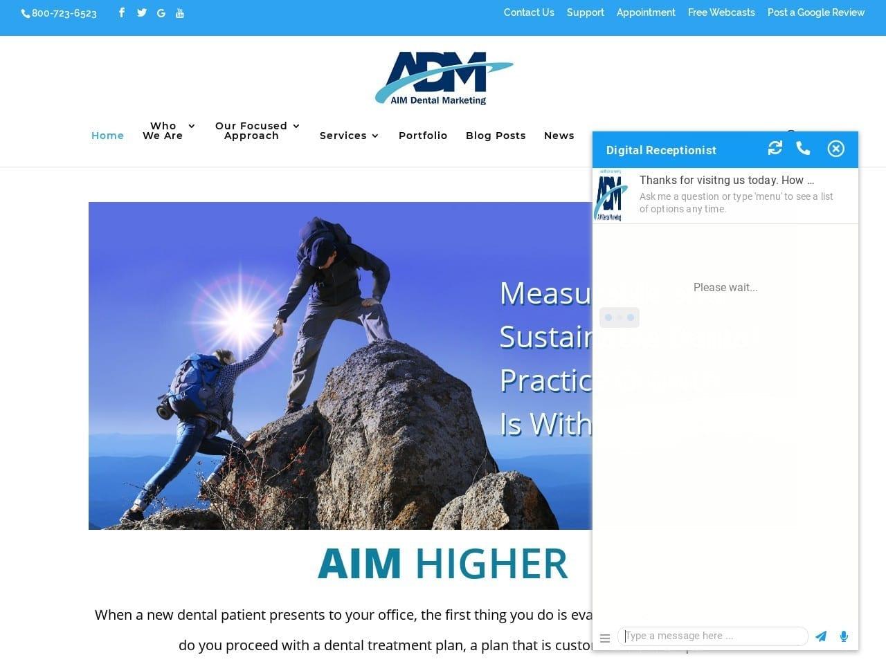 Aim Dental Marketing screenshot