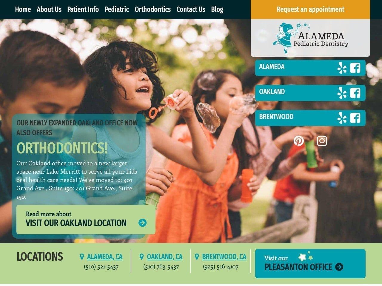 Alameda Pediatric Dentist screenshot