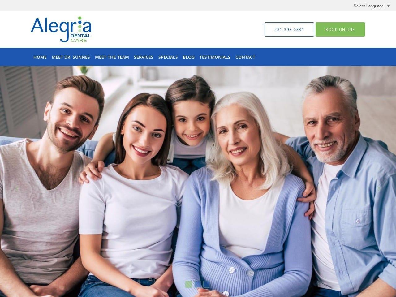 Alegria Dental Care screenshot