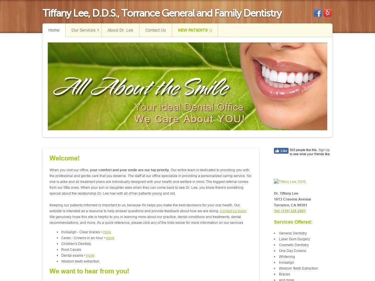 Tiffany M. Lee DDS screenshot
