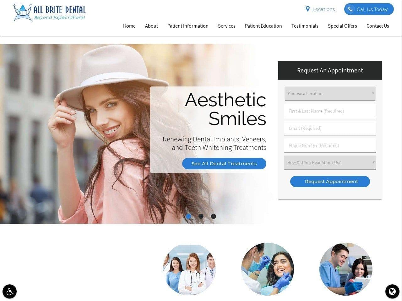 All Brite Dental screenshot