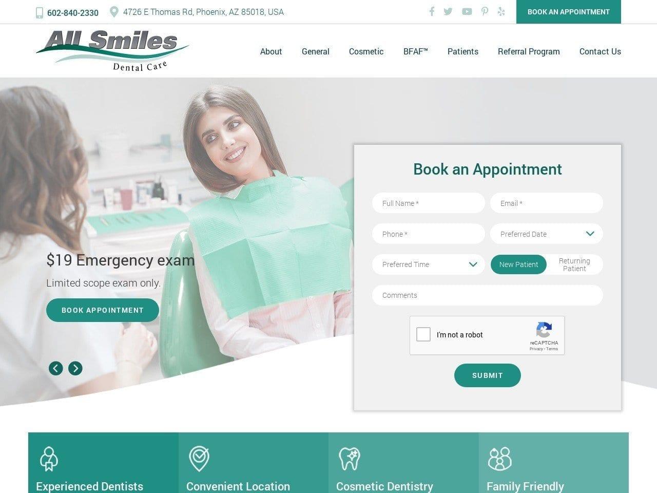 All Smiles Dental Care screenshot