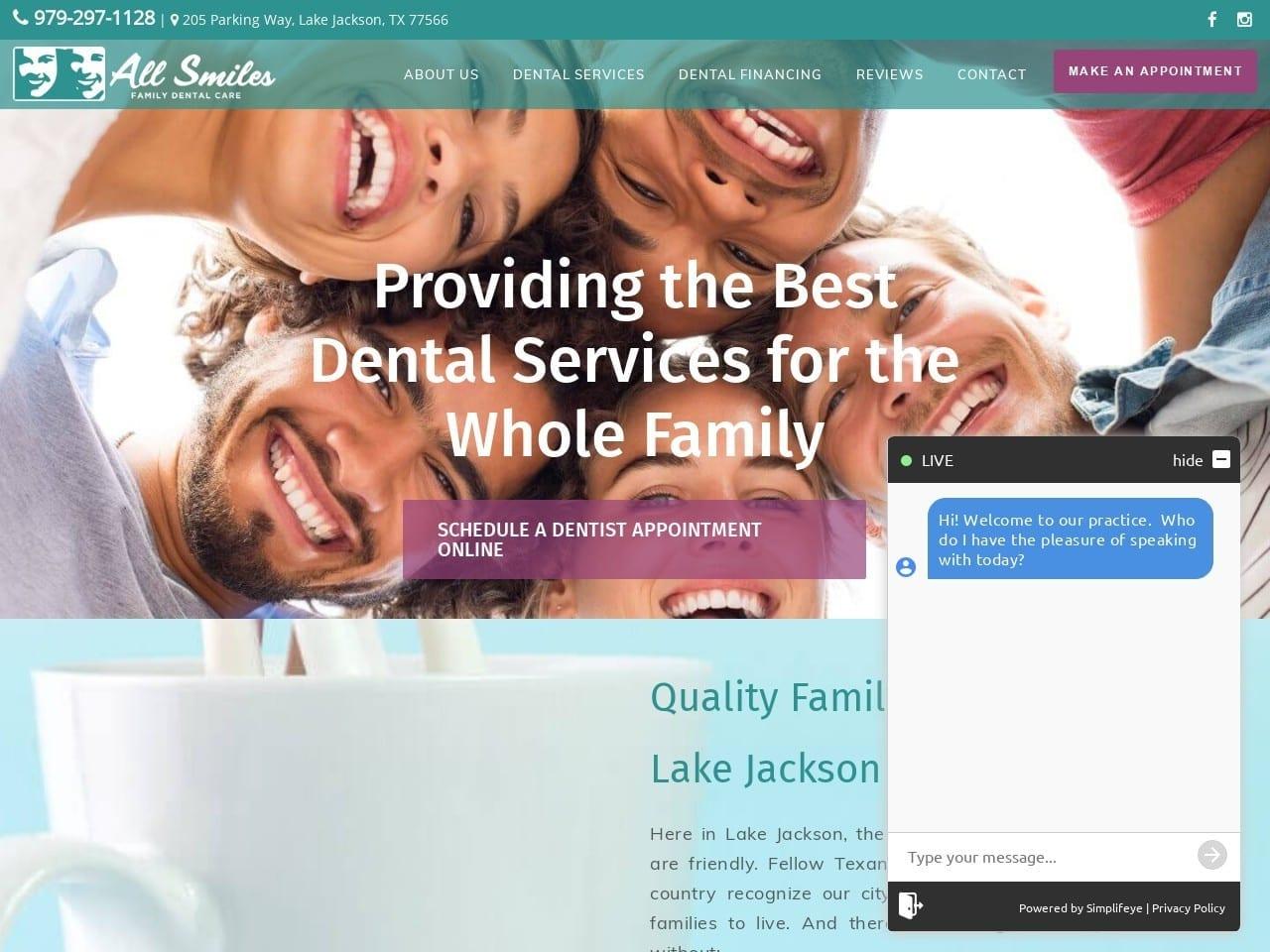 All Smiles Dentist screenshot