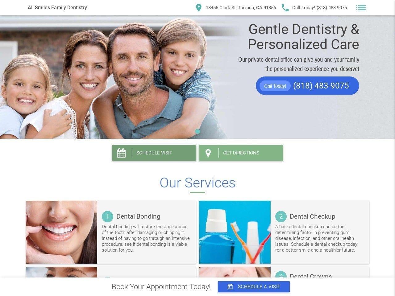 All Smiles Family Dentist screenshot