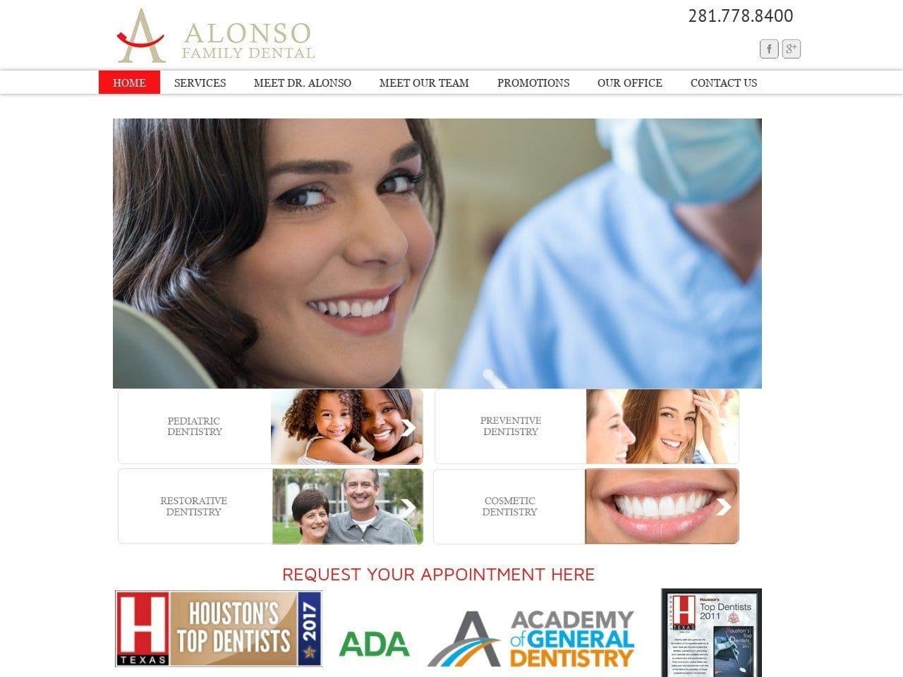 Alonso Family Dental screenshot