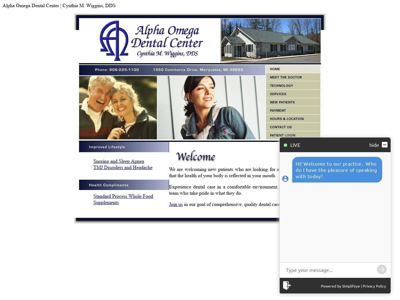 Dr. Cynthia M. Wiggins DDS screenshot