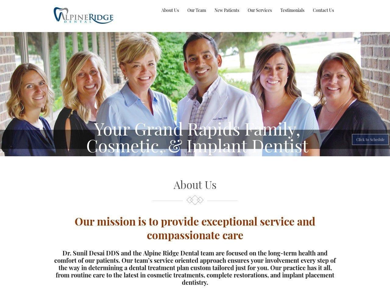 Alpine Ridge Dental screenshot