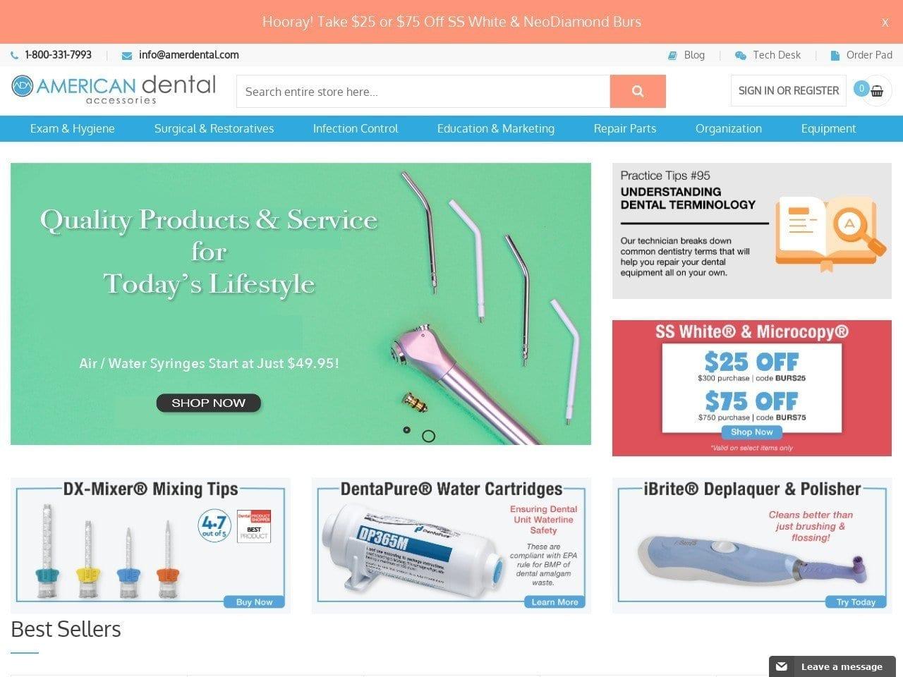 American Dental Accessories Inc. screenshot