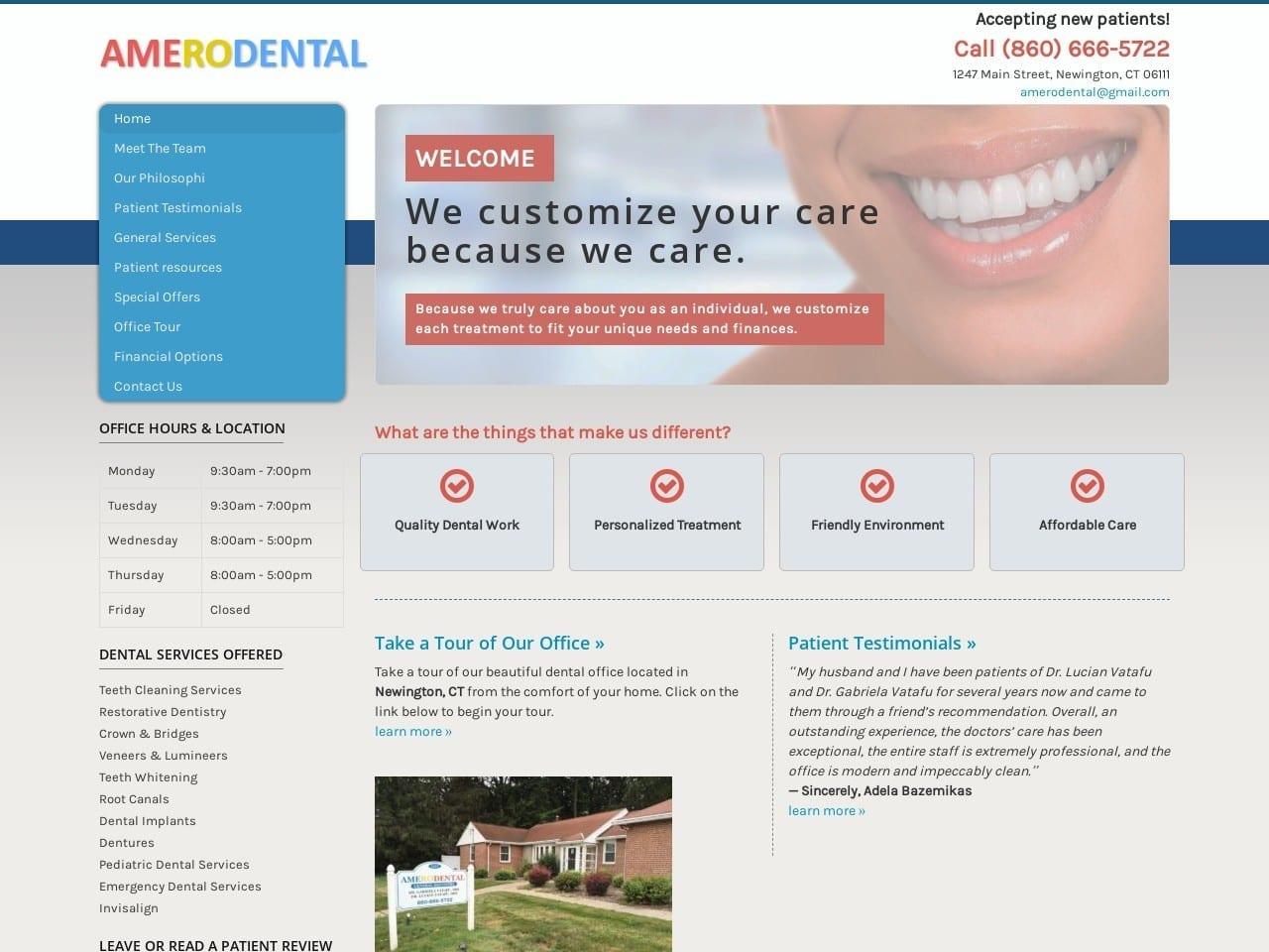 Amerodental LLC screenshot