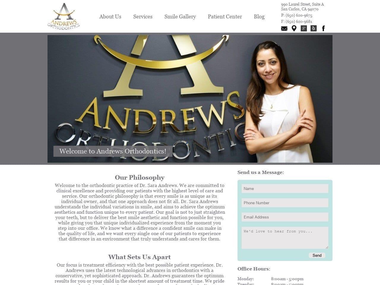 Andrews Orthodontics screenshot