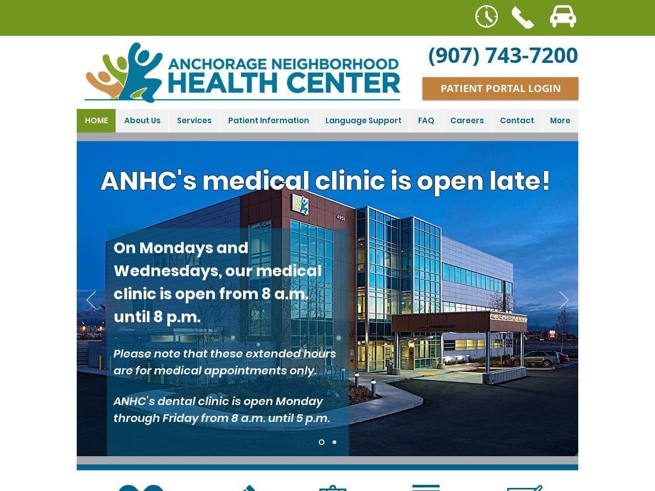 Anchorage Neighborhood Health Center screenshot