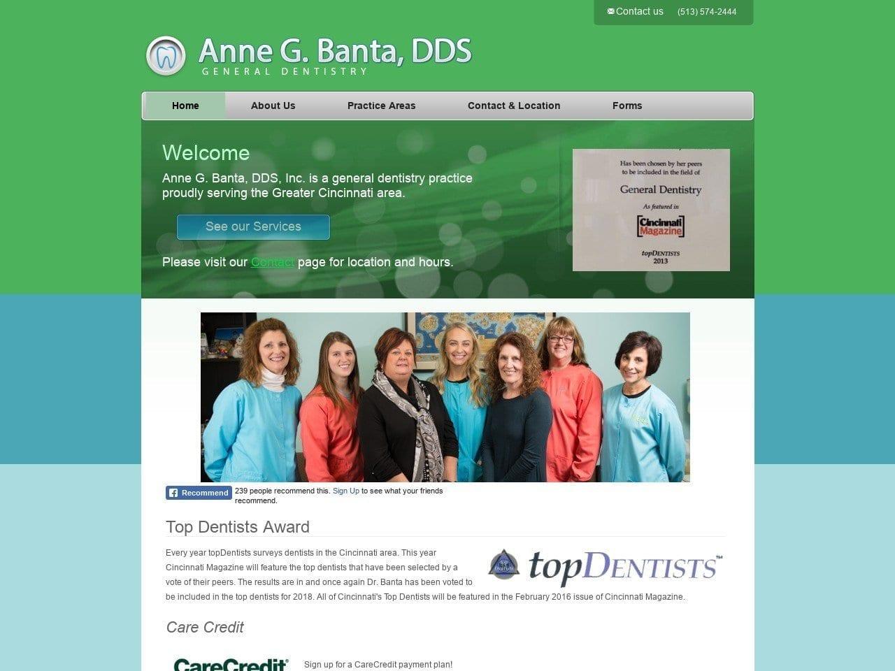 Anne G. Banta DDS screenshot