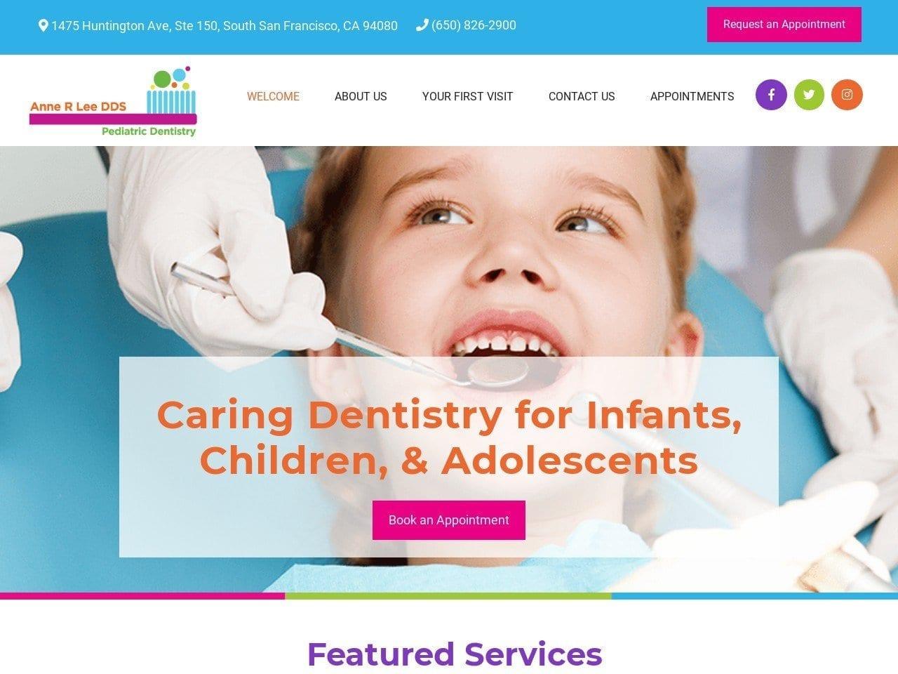 Dr. Anne R. Lee DDS screenshot