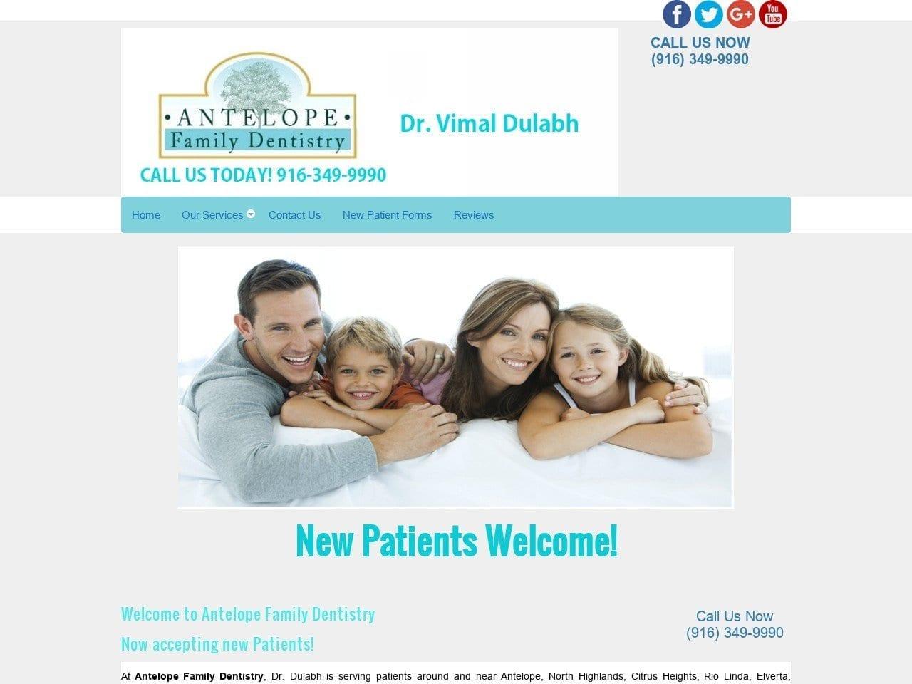 Antelope Family Dentistry Dr. Vimal Dulabh D.D.S.