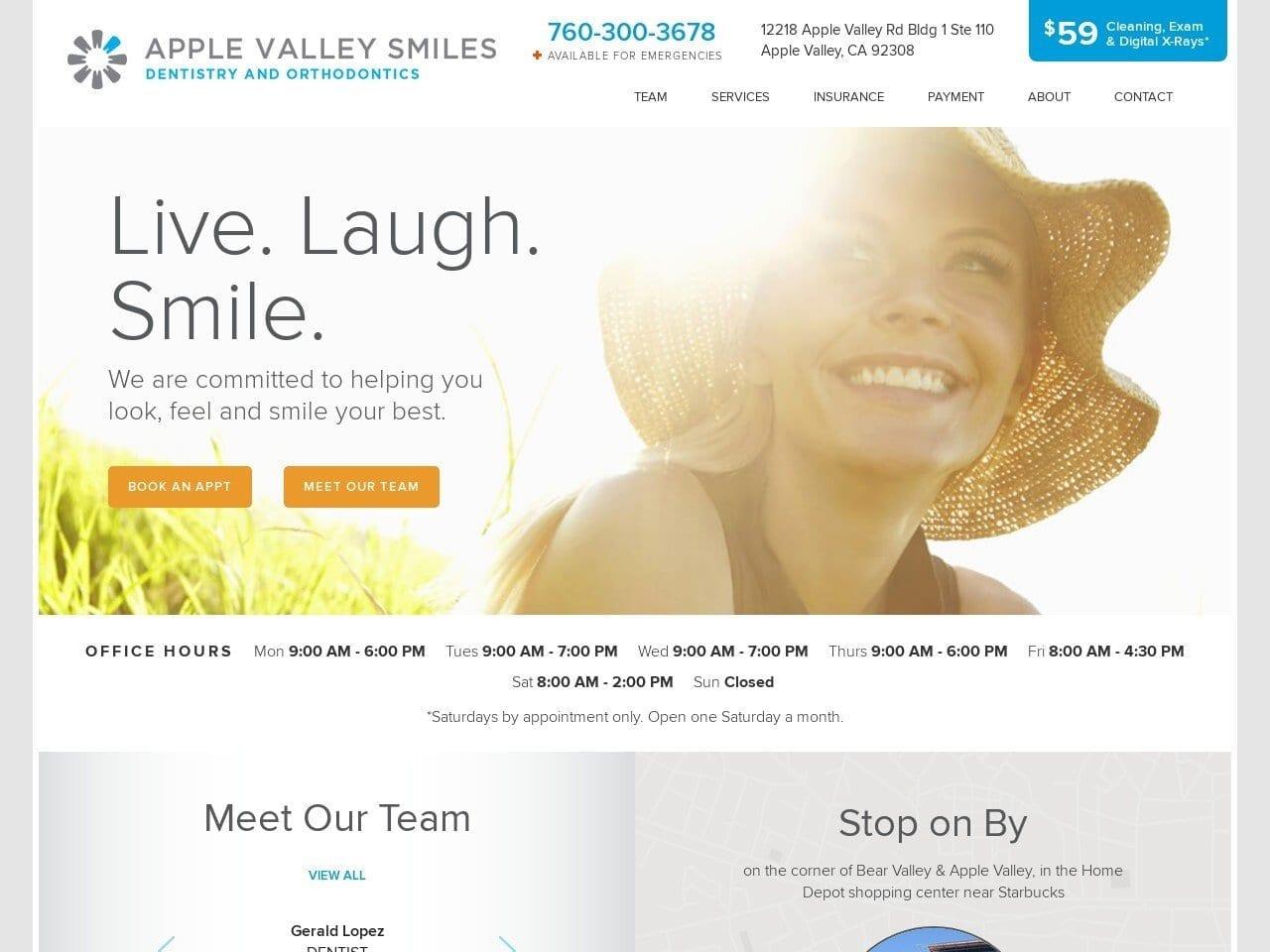 Apple Valley Smiles Dentist screenshot