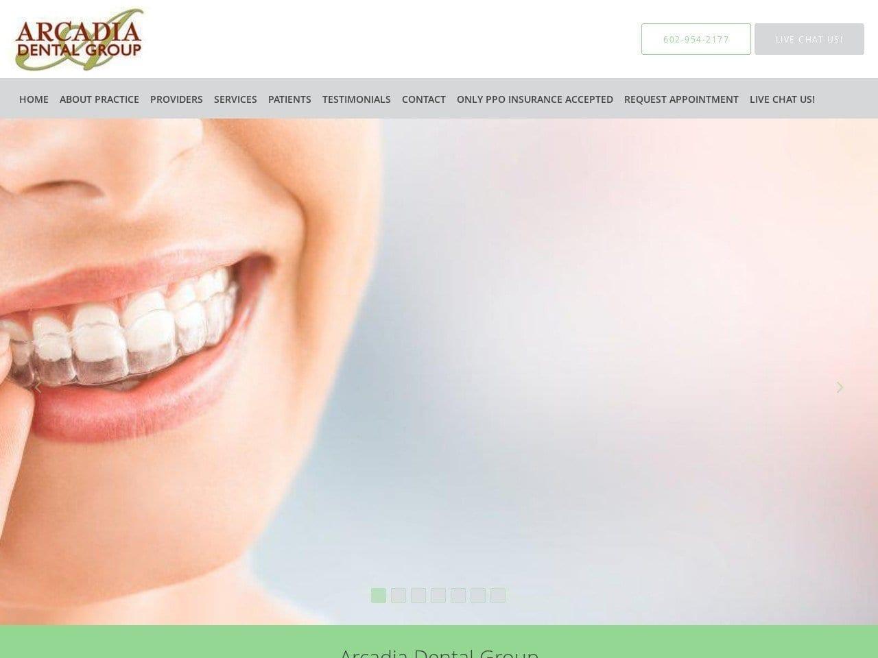 Arcadia Dental Group screenshot