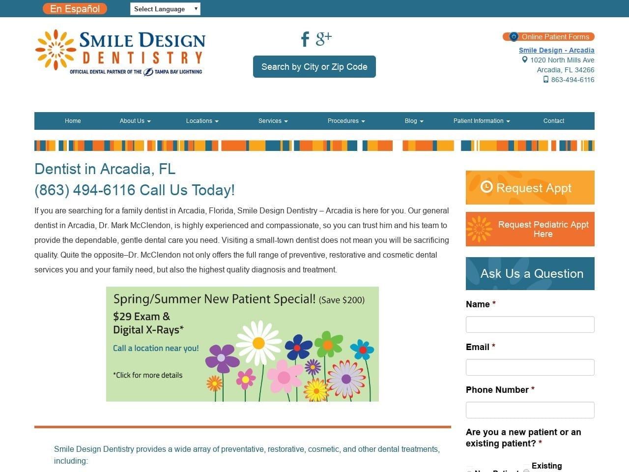 Dr. Mark L. Mcclendon DDS screenshot
