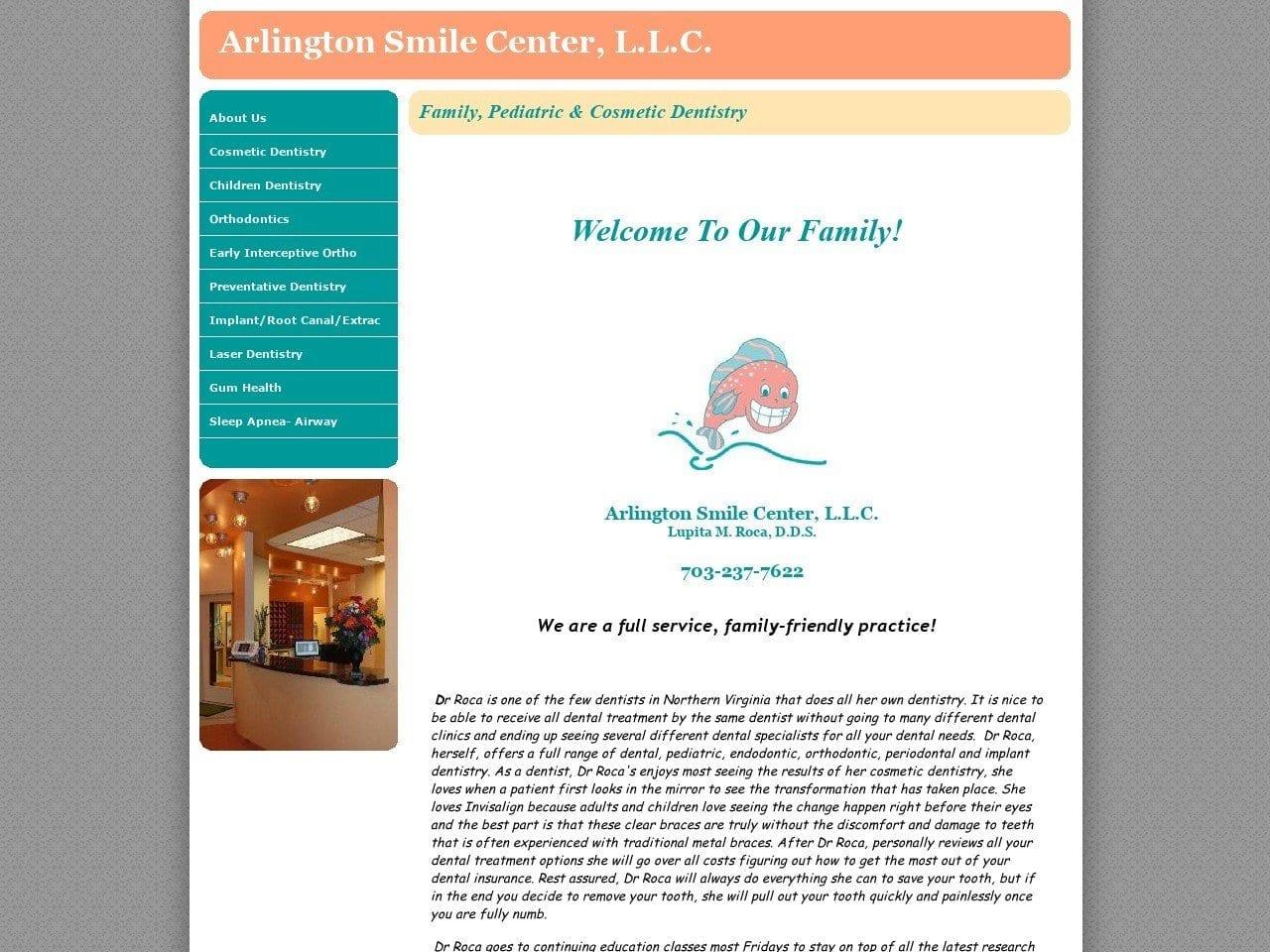 Arlington Smile Center screenshot