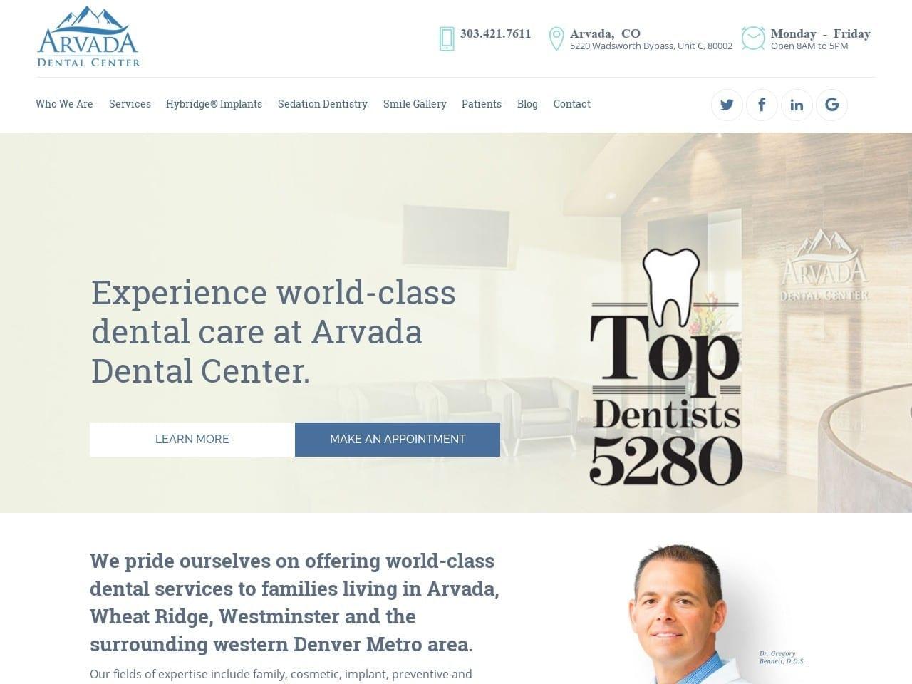 Arvada Dental Center screenshot