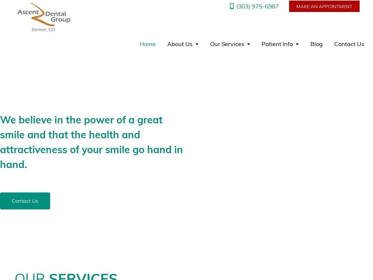 Ascent Dental Group screenshot