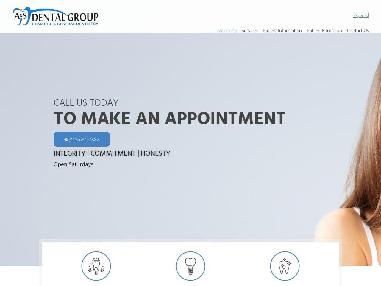 A&S Dental Group Sara Cervantes DMD screenshot